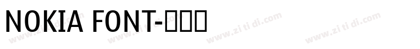 NOKIA FONT字体转换